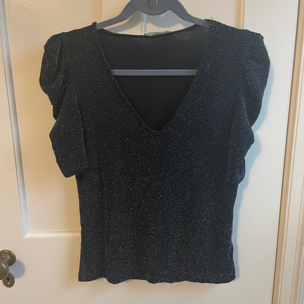 Mango Metallic Going Out Top